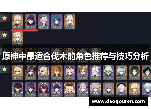 原神中最适合伐木的角色推荐与技巧分析