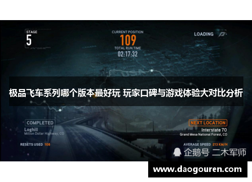 极品飞车系列哪个版本最好玩 玩家口碑与游戏体验大对比分析